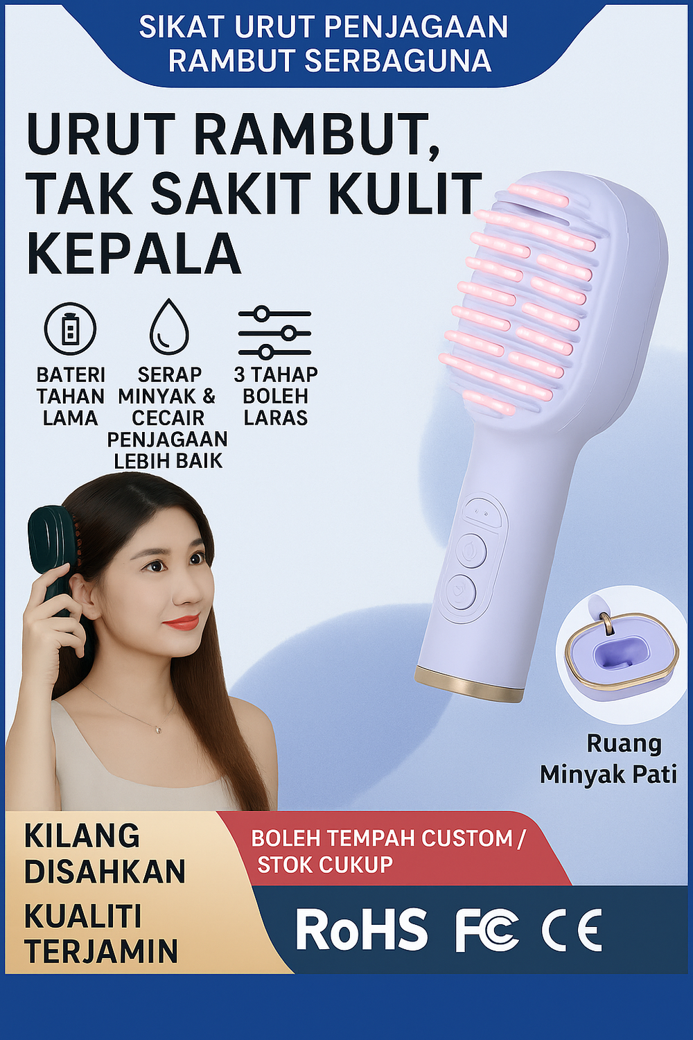 Scalp Electric Massage Comb